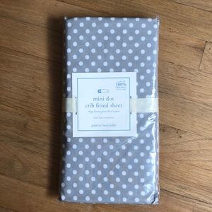 Organic Pottery Barn Fitted Crib Sheet